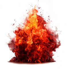 Aufkleber - AI generated image of Bonfire Isolated On PNG Background.