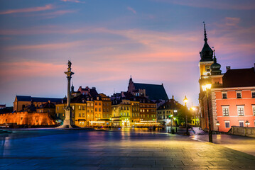 Canvas Print - Sunset over Old Town