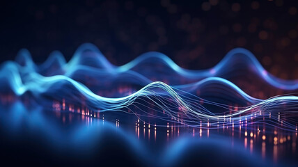 The abstract technology big data concept explores the integration of advanced algorithms and vast information for innovation