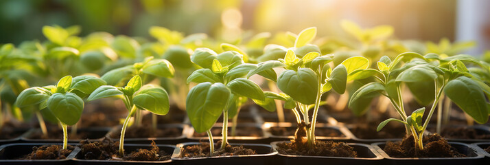 hydroponic vegetable farm, sprouts close up, lush organic lettuce salad leaves in modern hydroponics