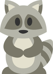 Wall Mural - Cute Raccoon Illustration