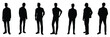 © Wahyu - silhouettes of man standing people vector eps 10