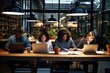 © AI Farm - Diverse group of professionals collaborate on a project working together. Generative AI