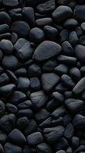 Pebbles Stones Background With Black Toned
