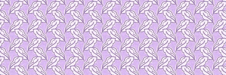 Sticker - Gender neutral foliage leaf seamless raster border. Simple whimsical 2 tone pattern. Kids nursery wallpaper or scandi all over print.