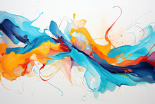 Abstract Hand Painted Illustrations  Modern Abstract Painting Artwork