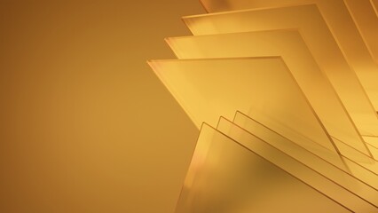 Wall Mural - 3d abstract render frosted glass square pattern background.