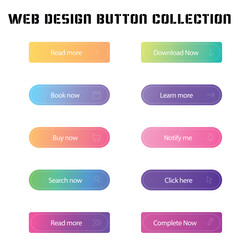 Wall Mural - cta web button collection