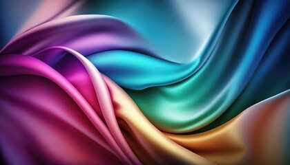 abstract and smooth silky drapery cloth textile background design generative ai