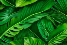 Green Leaves Background AI GENERATED 