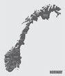 Norway administrative map