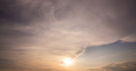 Wall Mural - Sky sunset Timelapse