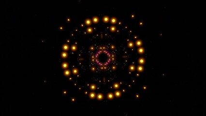 Wall Mural - flying through the stars and cosmic background. design. bright corridor with flashing lights.