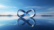 © cac_tus - An infinite symbol reflected in the water, representing eternal and infinite possibilities