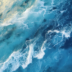 beach ocean aerial photography Ai Generated 