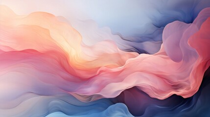 Poster - Generative AI : Marble Soft Blue and Pale Pink liquid watercolor background with gold wave pattern. Dusty grey emerald alcohol ink drawing effect with golden stains. Vector illustration of fluid acryl