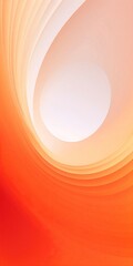Fototapete - Generative AI : Minimal geometric background. Orange elements with fluid gradient. Dynamic shapes composition