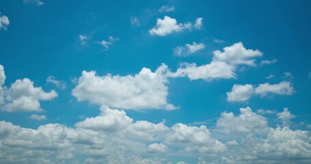Wall Mural - blue sky cloud time lapse
