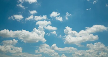 Wall Mural - blue sky cloud time lapse