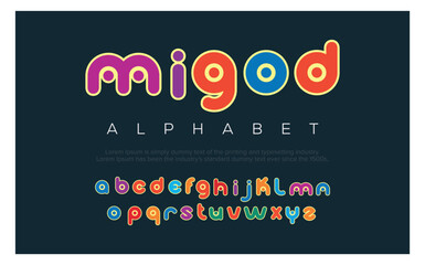 Migod Modern creative minimal alphabet small letter logo design
