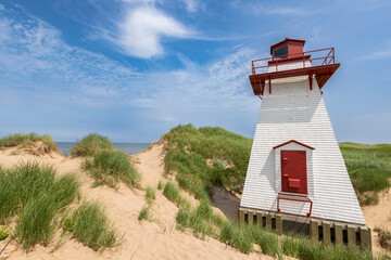 Wall Mural - St. Peters Harbour Light is a lighthouse in PEI Canada