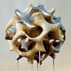 Abstract Modern Sculpture: Geometric Topologies in 3D