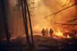 Die Wut der Natur: Die Bedrohung eines wütenden Waldbrands einfangen