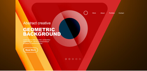 Minimal landing page, geometric shapes. Business or technology design for wallpaper, banner, background, landing page, wall art, invitation, prints