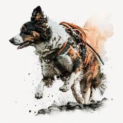 Wall Mural - Rescue dog 