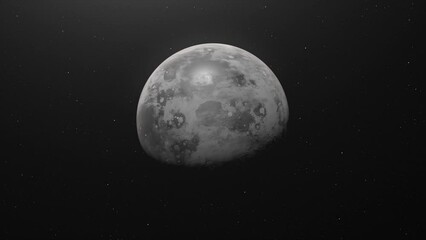 Wall Mural - Closeup Of Planet Mercury In The Solar System. - animation
