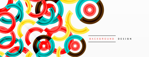 colorful circle abstract background with vibrant and eye-catching design that incorporates a variety