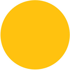 Wall Mural - digital png illustration of yellow dot with copy space on transparent background