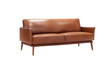 © DELWAR - coffee color leather sofa