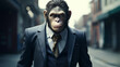 © Adolfo Perez Design - Primate Power Players: Apes in the World of Finance, generative ai