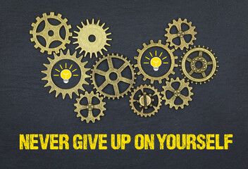 Sticker - Never give up on yourself	
