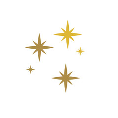 Wall Mural - star sparkle firework- new year Christmas and birthday celebration