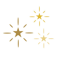 Wall Mural - star sparkle firework- new year Christmas and birthday celebration