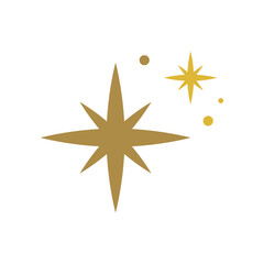 Wall Mural - star sparkle firework- new year Christmas and birthday celebration