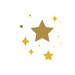 Wall Mural - star sparkle firework- new year Christmas and birthday celebration