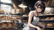 © Anonymous03 - パン屋で働く女性 Generative AI