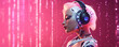 © ZAY WIN HTAI - AI robot vocalist. Concept of AI generated song or music.