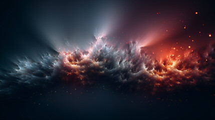 abstract glowing clouds background