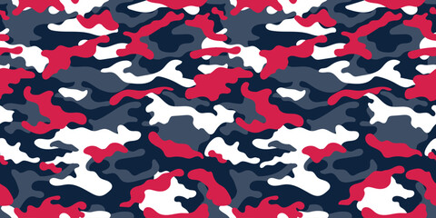 Sticker - Trendy camouflage military pattern. Vector camouflage pattern for trendy clothing design.