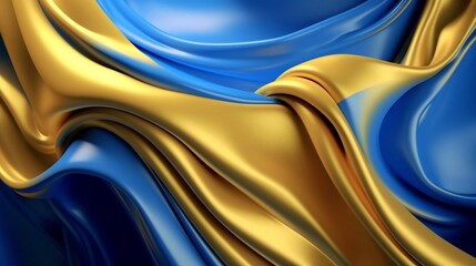 Poster - Generative AI : Modern and trendy abstract colorful wavey lines background.