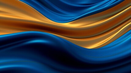 Poster - Generative AI : Modern and trendy abstract colorful wavey lines background.