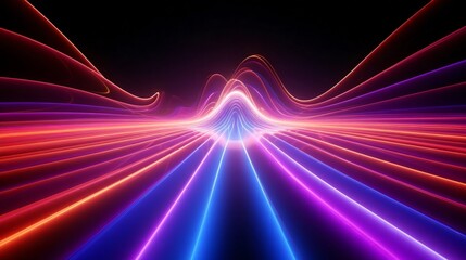Poster - Generative AI : Abstract Light of technology background Hitech communication concept innovation background vector design.