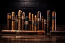 A Collection Of Different Cigar Shapes And Sizes