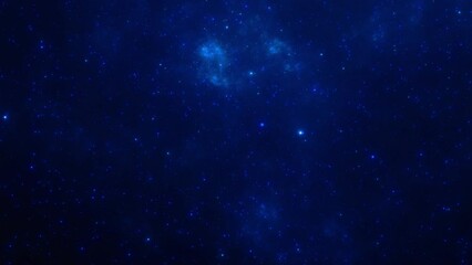 Wall Mural - 4k abstract blue 3d galaxy nebula space universe panorama, cosmic deep space travel background. star