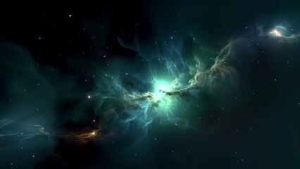 Wall Mural - Beautiful nebula in space - stars - galaxy - cosmos - Concept Art

