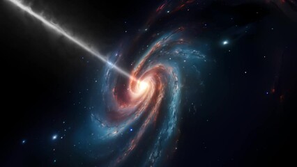Wall Mural - Beautiful galaxy in space - stars - nebula - cosmos - Concept Art
